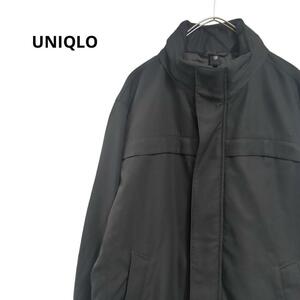 UNIQLO ブルゾンジャケット/ライトアウター黒　メンズL a40