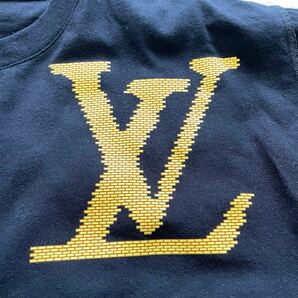 【希少 美品】ルイヴィトン Tシャツ 半袖 ヴァージルアブロー 黒 Mサイズ位 LOUIS VUITTON 19SS LV ロゴ RM191 LVO HGY97Wの画像5
