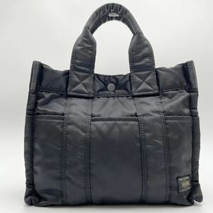 PORTER【美品】ハンドバッグ ミニトート 黒 タンカー 吉田カバン ポーター ナイロン 希少 ミニハンド ビジネス 仕事