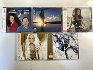 W8265 サラ・ブライトマン 国内盤 帯付き 5枚セット｜Sarah Brightman Sings the Songs of Andrew Lloyd Webber Amalfi Harem