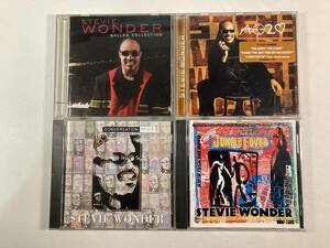 W8323 スティーヴィー・ワンダー 4枚セット｜Stevie Wonder Jungle Fever Conversation Peace A Time to Love Ballad Collection