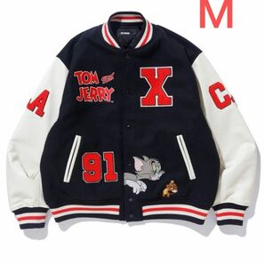 XLARGE x Tom and Jerry Versity Jacket "Black"エクストララージ x トムとジェリ