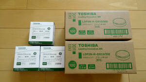 TOSHIBA LEDユニットフラット形ランプ　LDF5N-H-GX53/500 Φ90 60Wタイプ 昼白色 新品未使用　13個まとめて格安！送料無料！　　　　