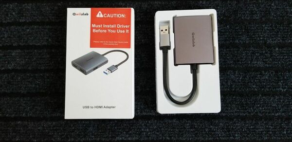 Qwiizlab USB HDMI 変換アダプタ、USB 3.0対応デュアルHDMIディスプレイアダプタ 