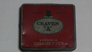 CRAVEN A cigarettes can tin plate made 