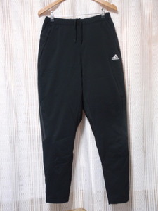 日本サイズO（XL)◆《アディダス／adidas》◆中綿入り／黒のロングパンツ／防寒ジョガーパンツ！◆未使用！　