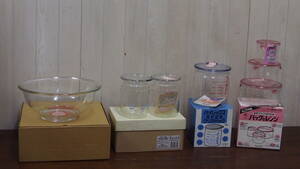  new old goods * Pyrex * bowl * heat-resisting glass preservation container *7 point set sale *402S4-J14001