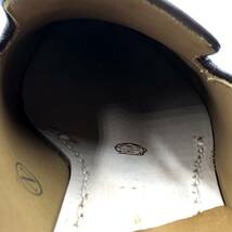 即決 未使用 SHETLANDFOX シェットランドフォックス 24.5cm 6.5 080F メンズ レザーシューズ ローファー 茶 ブラウン 箱付 革靴 皮靴_画像10