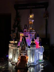 LEGO　ブロック互換　ディズニーランド　71040　Disney　Cinderella　シンデレラ城　リモートコントロールLED付き　レゴ