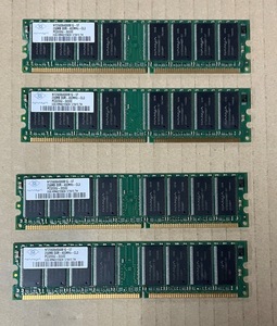 デスクトップPC用メモリ NANYA PC3200U 256MB ４枚 計１GB　２枚ずつメモリテスト済 