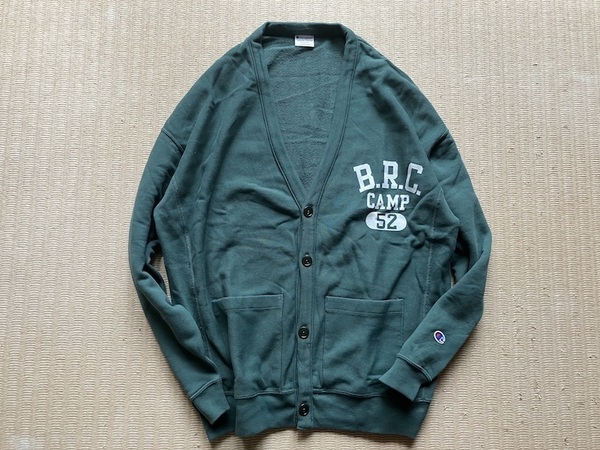 即決 FRAMeWORK フレームワーク 別注 Champion REVERSE WEAVE スウェット カーディガン グリーン Mサイズ BRC CAMP