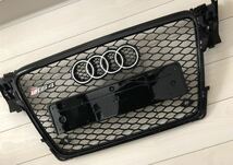 [お取り寄せ]送料込み◎アウディ A4/B8 RS4ルック メッシュグリル フロントグリル Audi A4 S4 RS4 【2008-2012】前期 社外品 最低価格_画像4