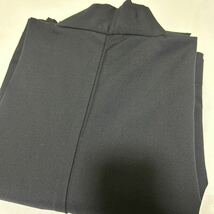 美品 日蓮宗【改良服】黒 冬用 ウール 法衣 法要 葬儀 仏具 僧侶 装束 着物 袈裟_画像7