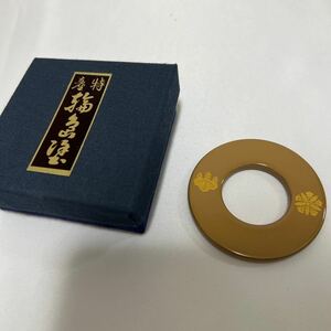 保管品【輪島塗】 【絡子環】漆細工 漆器 禅 両山紋 法要 葬儀 仏具 僧侶 装束 五条 袈裟 九条 法衣 仏教 法衣