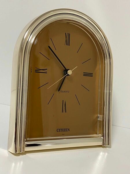 CITIZEN シチズン 置き時計 CLOCK 置時計 4RG717 クオーツ　エマーソン　金色　日本製