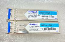 複数入荷　★Finisar FTLF1318P3BTL-H8 (Alaxala SFP-LX) SFPトランシーバーモジュール　2個セット★　動作品　_画像1