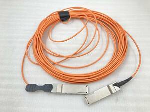 1円～　★WAVESPLITTER 16m 100Gb/s QSFP28 WS-Q28-AOCLC162 Cable AOC 100G★ 動作品