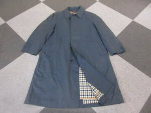 70s80s Aquascutum 玉虫 Aqua5 バルマカーンコート 36 紺 イングランド製 アクアスキュータム ヴィンテージ オールド ステンカラー