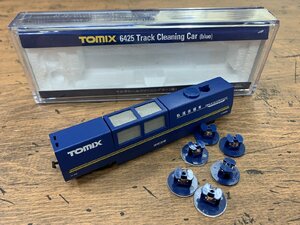 ○Y266/TOMIX/6425 マルチレールクリーニングカー (青)//Nゲージ/鉄道/動作未確認/1円～