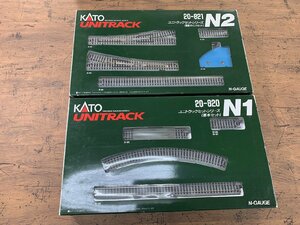 ○Y335/KATO UNITRACK/20-820 N1 基本セット リレーラー欠品 + 20-821 N2 電動ポイントセット/Nゲージ/鉄道/動作未確認/1円～