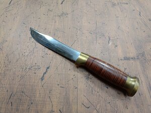 ○S217/HELLE FABRIKKER NORWAY ヘレ ファブリッケル フィクスドブレードナイフ（シース欠）/1円～