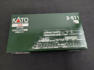 ○M023/KATO カトー/3-511　HOゲージ　コキ104 18Dコンテナ積載(2両セット)/1円～