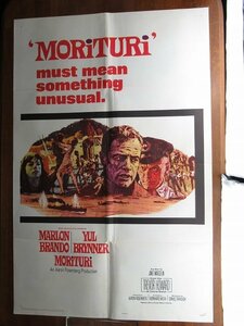 AO081//US版1sh 映画ポスター【 Morituri 】（モリツリ／南太平洋爆破作戦）監督 ベルンハルト・ヴィッキ/ORG 65/242/