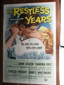 AO096//US版1sh 映画ポスター【The Restless Years】監督 ヘルムート・コイトナー /ORG 58/444/