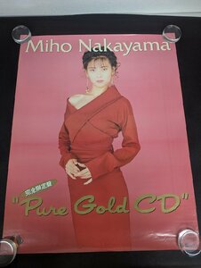 ◇M511/A1判ポスター/【 中山美穂　Pure Gold CD 】 キングレコード アイドルポスター/1円～