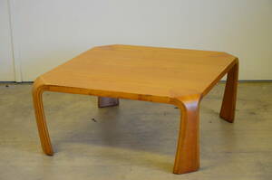 天童木工 乾三郎デザイン 曲木 座卓 テーブル 75.5cm×75.5cm 高さ33.5cm ヴィンテージ