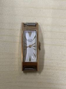 ⑩ SELLITA 金無垢　腕時計　18K レディース　ジャンク品　アンティーク　ビンテージ