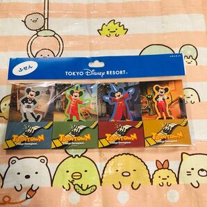 【未開封】 ディズニー ミッキー 燕尾くん ウィリー 魔法使い 弟子くん 大演奏会 実写 付箋 メモ メモセット TDR