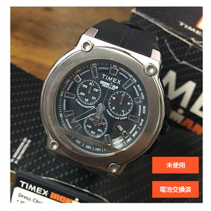 １円未使用訳あり電池交換済　TIMEXメンズ腕時計　タイメックス　アイアンマン　R5.8　IRONMAN　T5K354　ラバーベルト　ウォッチ