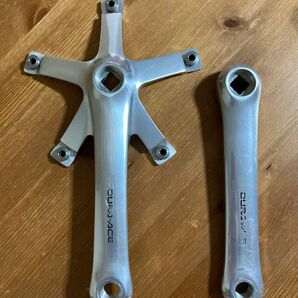 送料込 ピストクランクSHIMANO DURA-ACE FC7600 165 シマノ デュラエース NJS 競輪 付き シマノ刻印