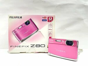 ★FUZIFILM 富士フィルム コンパクトデジタルカメラ FinePix Z80 ピンク 動作確認済み 中古★003593