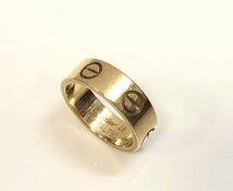 ★ Cartier　カルティエ　ラブリング　K18　Au750刻印　48　総重量約5.5g　8号　ケース付　中古★003500_画像1