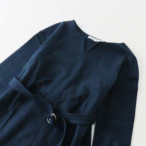  Untitled UNTITLED wool key neck One-piece 0/ blue [2400013713320]