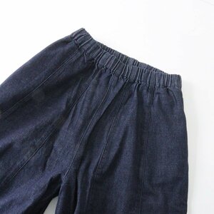 美品 セット SETTO PALACHUTE PANTS F/インディゴ パラシュートパンツ バルーン ワイド デニム キュロット【2400013726436】