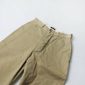 2020AW リノ LENO WIDE CHINO TROUSERS ワイドチノトラウザーズ 28/ベージュ ロングパンツ コットン 【2400013721226】