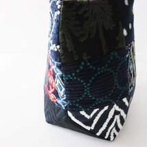 未使用 ミナペルホネン mina perhonen piece bag ピースバッグ/ダークミックス パッチワーク トートバッグ【2400013747066】_画像6