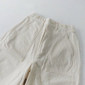 美品 オーディナリーフィッツ ORDINARY FITS コットン ベイカーパンツ 0/ナチュラル キナリ 生成り ボトムス【2400013724746】