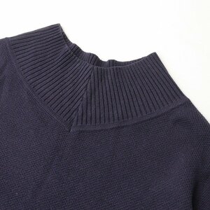 アパルトモン L'Appartement Jacquared Vネック KNIT/ネイビー ニット コットン ジャガード セーター【2400013730785】