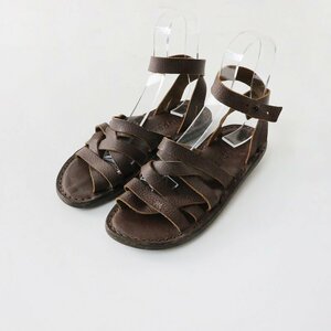  Trippen trippen NEPAL кожа ремешок сандалии 37/ Brown 23.5-24cm обувь ne жемчуг [2400013731386]