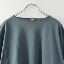 美品 ほぼ日 O2 オツ コットン半袖プルオーバー F/グリーン系 トップス カットソー Tシャツ 綿 無地【2400013723046】_画像4