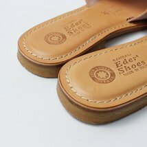 美品 イタリア製 エダーシューズ Eder Shoes タッセル レザー サンダル 37/ベージュ系 靴 23.5cm シャワーサンダル 【2400013701976】_画像6