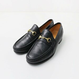  прекрасный товар Daniel re поли Daniele Lepori bit Loafer 37/ чёрная кожа обувь примерно 23.5cm[2400013744195]