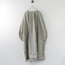 ガーメントリプロダクションオブワーカーズ GARMENT REPRODUCTION OF WORKERS リネンボーダーワンピース 0/ベージュ【2400013729697】_画像3