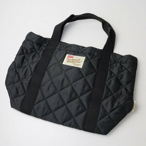 トラディショナルウェザーウェア Traditional Weatherwear TOTE LARGE キルティングトートバッグ/ブラック【2400013738644】