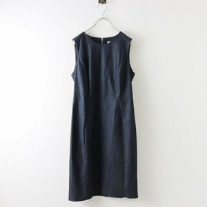  Calvin Klein CALVIN KLEIN no sleeve back Zip One-piece 10/ navy tops pull over [2400013745154]