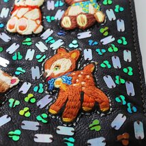 定価7.9万 2023SS 極美品ユキエモン yukiemon ぬいぬいぎゅうぎゅうトートBAG /ブラウン ハンド刺繍 レザー 皮革【2400013761338】_画像6